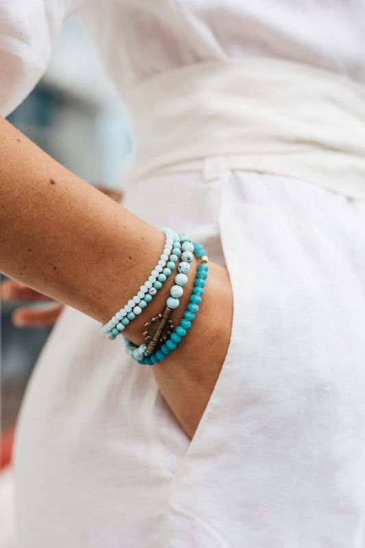 Juju Bracelets Aqua - Set of Four