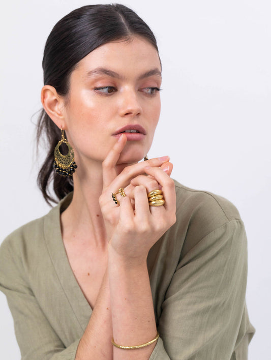 Marrakech Earrings - Ebony