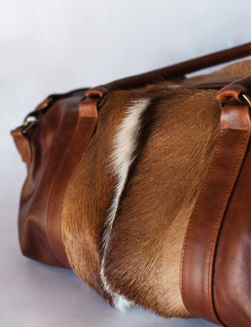 Springbok Leather Overnight Bag
