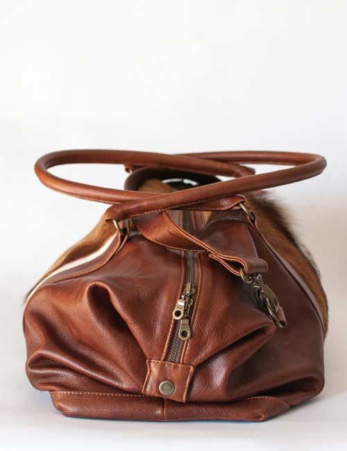Springbok Leather Overnight Bag