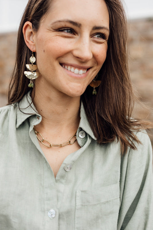 Waka Waka Earrings - Peridot