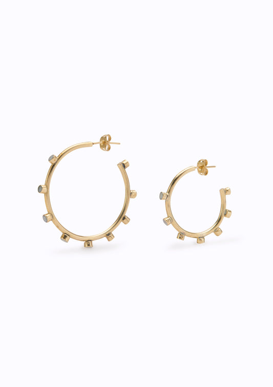 Zuri Hoops Bone