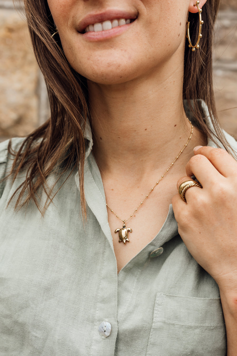 Baby Turtle Necklace