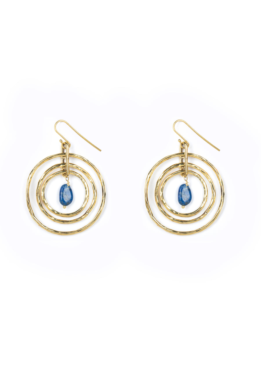 Che Shale Hoops - Lapis