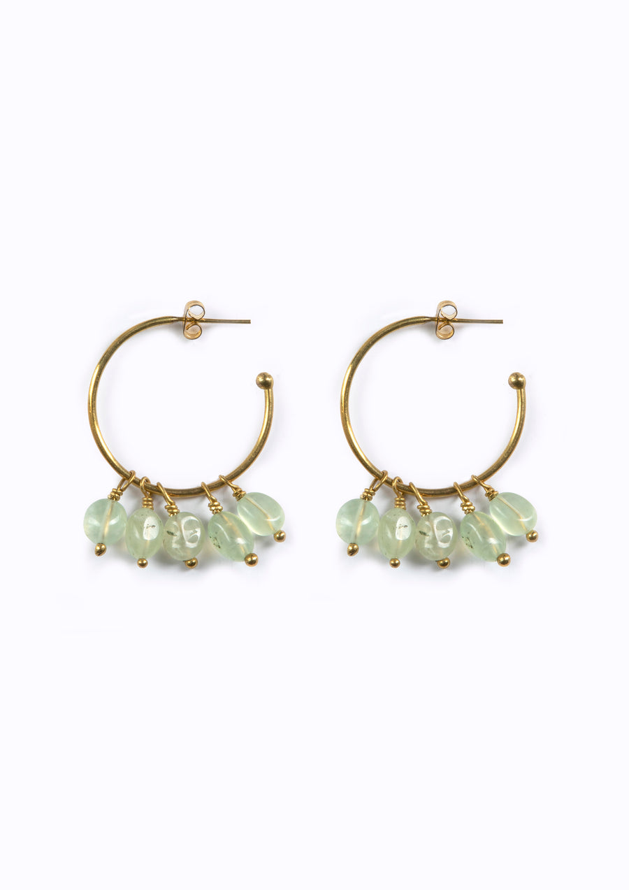 Island Hoops - Prehnite