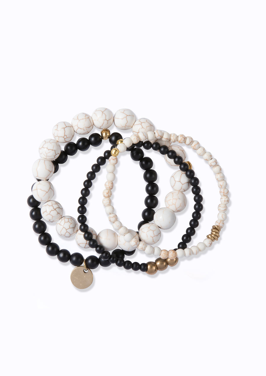 Juju Bracelet Ebony and Ivory - Set of Four