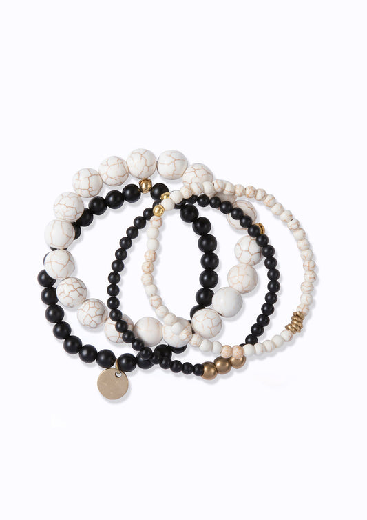 Juju Bracelet Ebony and Ivory - Set of Four