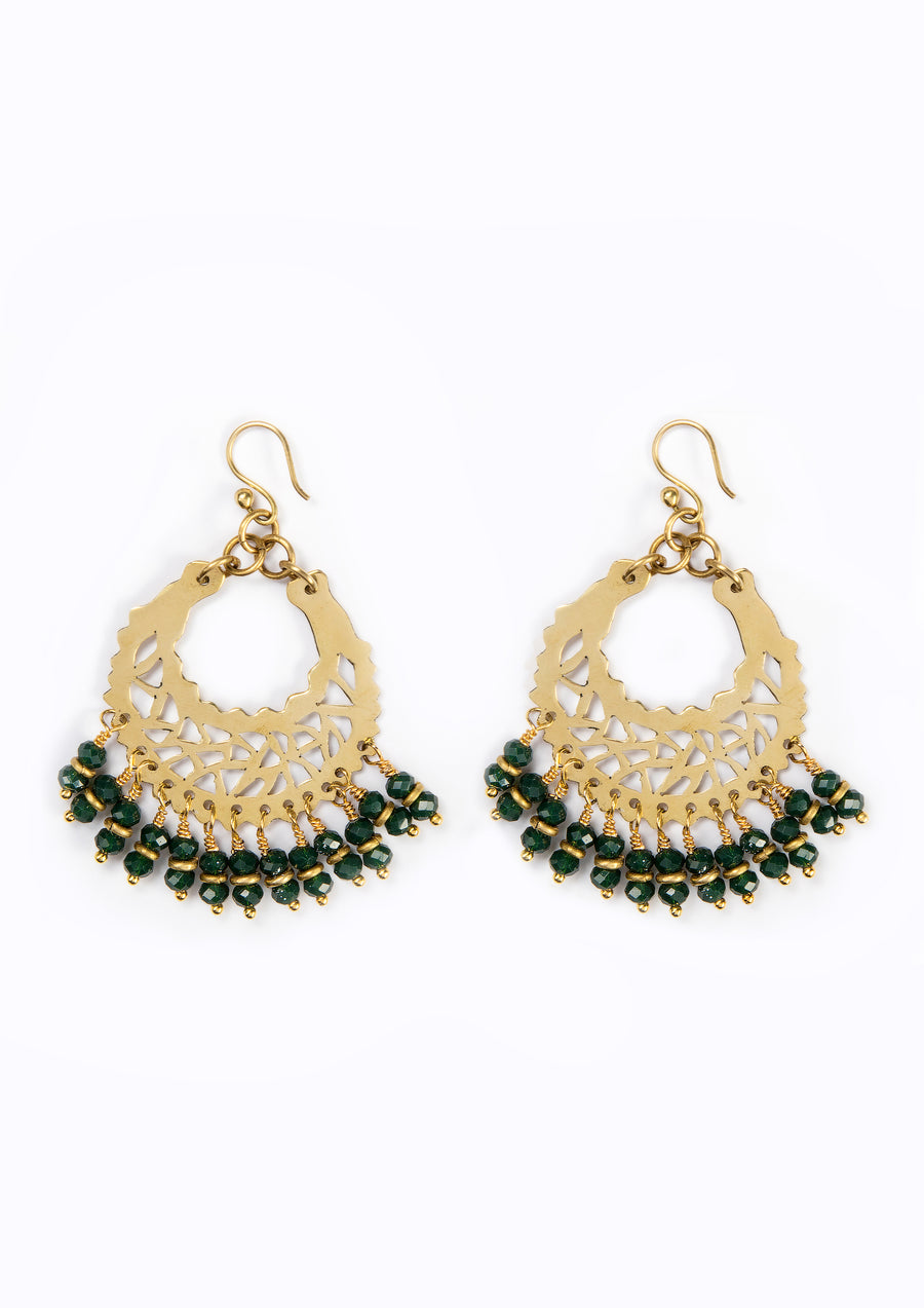 Marrakech Earrings - Emerald