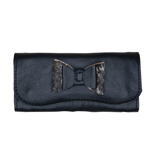 Nguni Ladies Double Wallet - Black