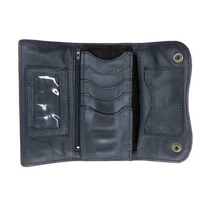 Nguni Ladies Double Wallet - Black