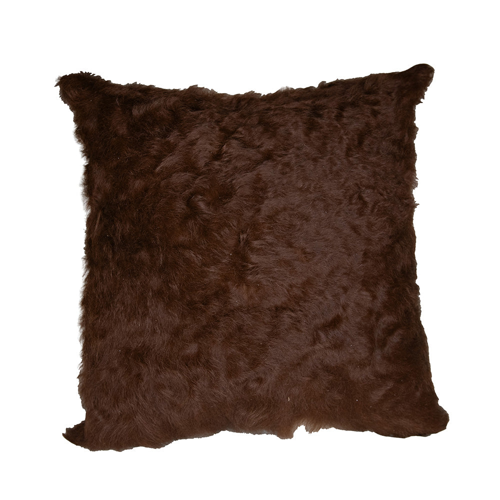 Nguni Plain Soft Skin Cushion Brown