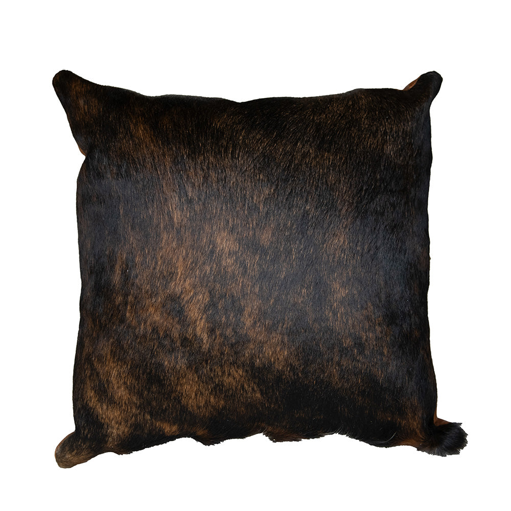 Nguni Plain Smooth Skin Cushion Black