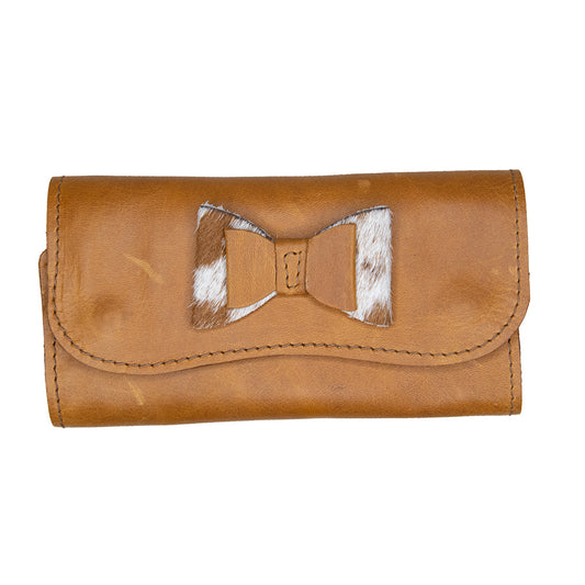 Nguni Ladies Double Wallet - Tan