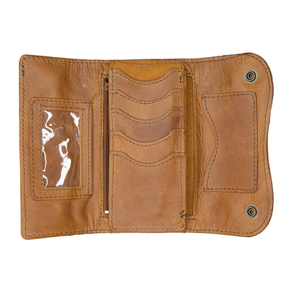 Nguni Ladies Double Wallet - Tan