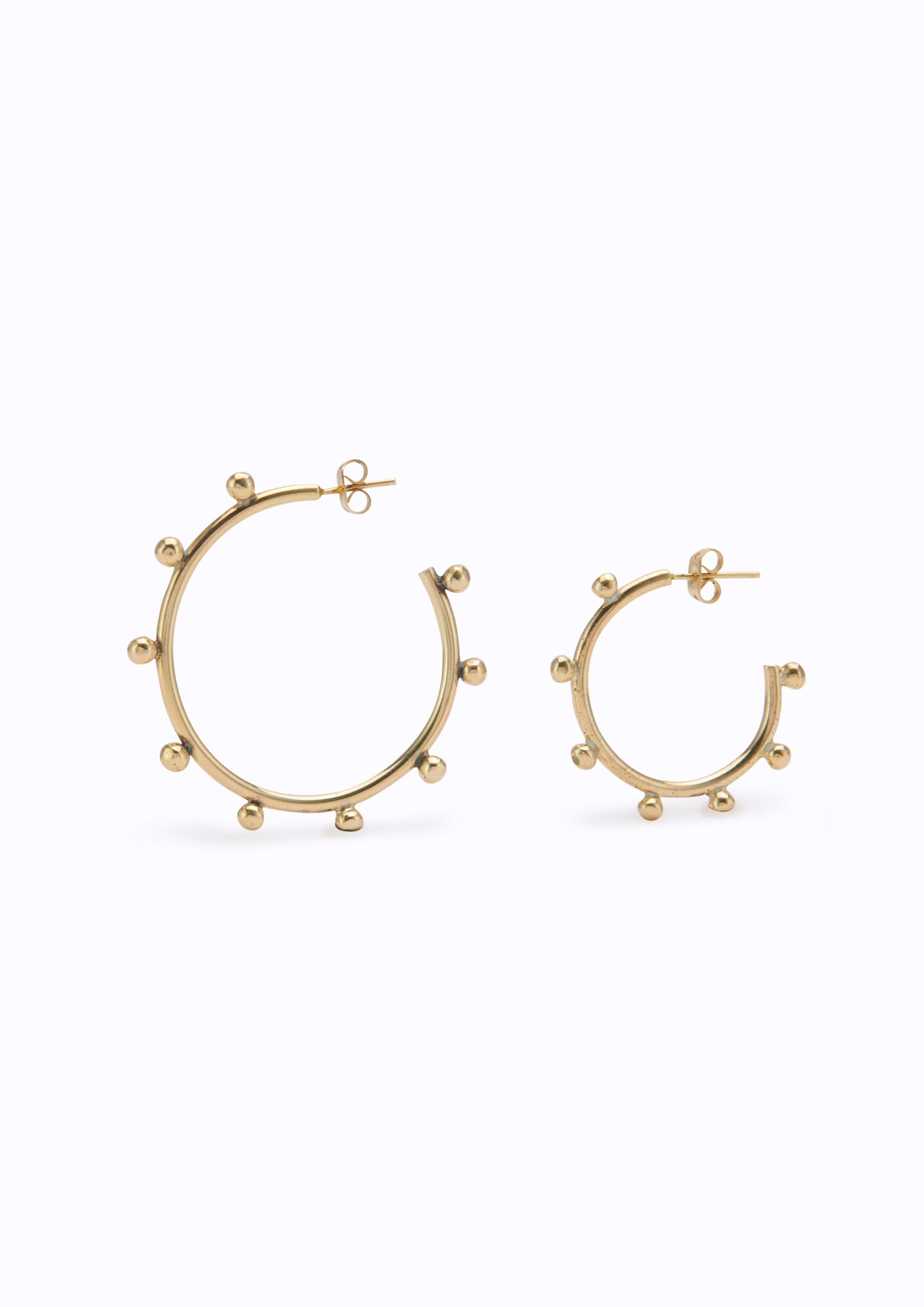 Octopus Hoops Brass