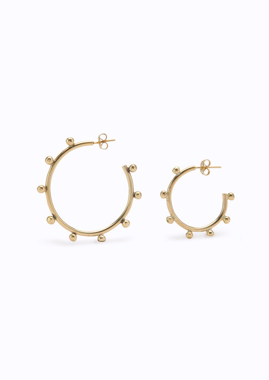 Octopus Hoops Brass