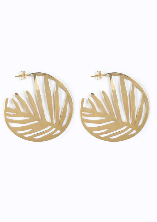 Palm Leaf Earrings