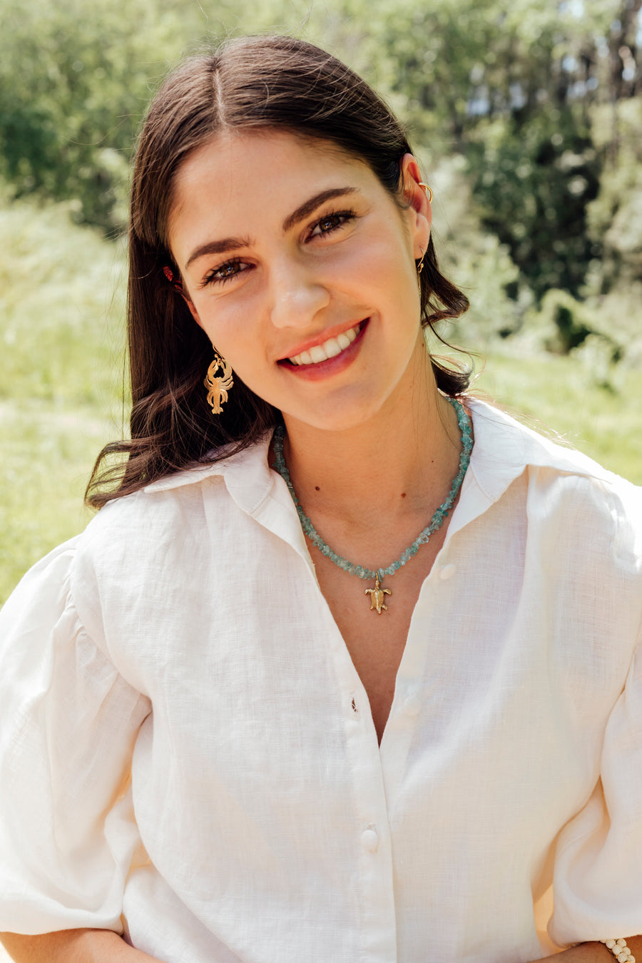 Pwani Necklace Aqua Apatite