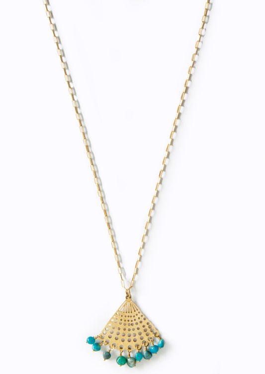 Shell Necklace Apatite