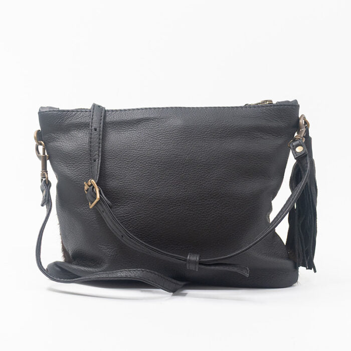 Small Zebra Leather Handbag Chic