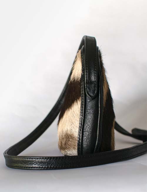 Small Zebra Leather Handbag