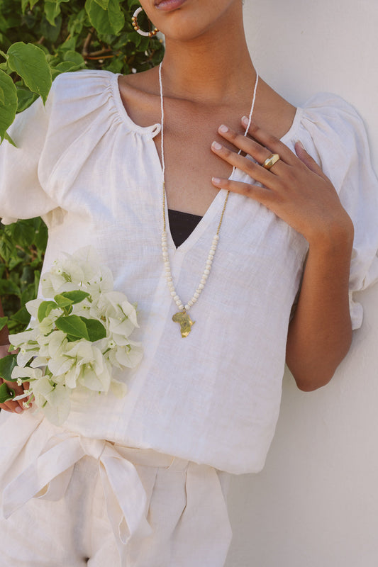 Swahili Africa Necklace Ivory