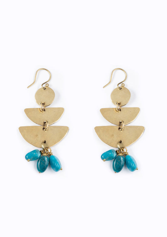 Waka Waka Earrings - Apatite