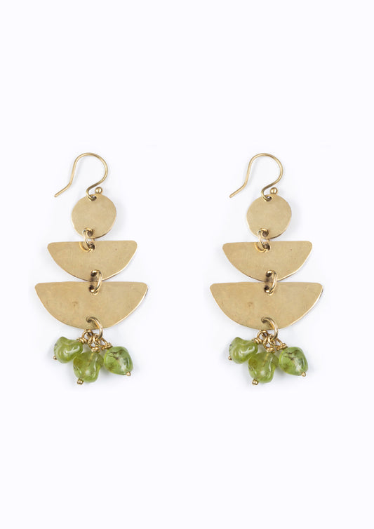 Waka Waka Earrings - Peridot