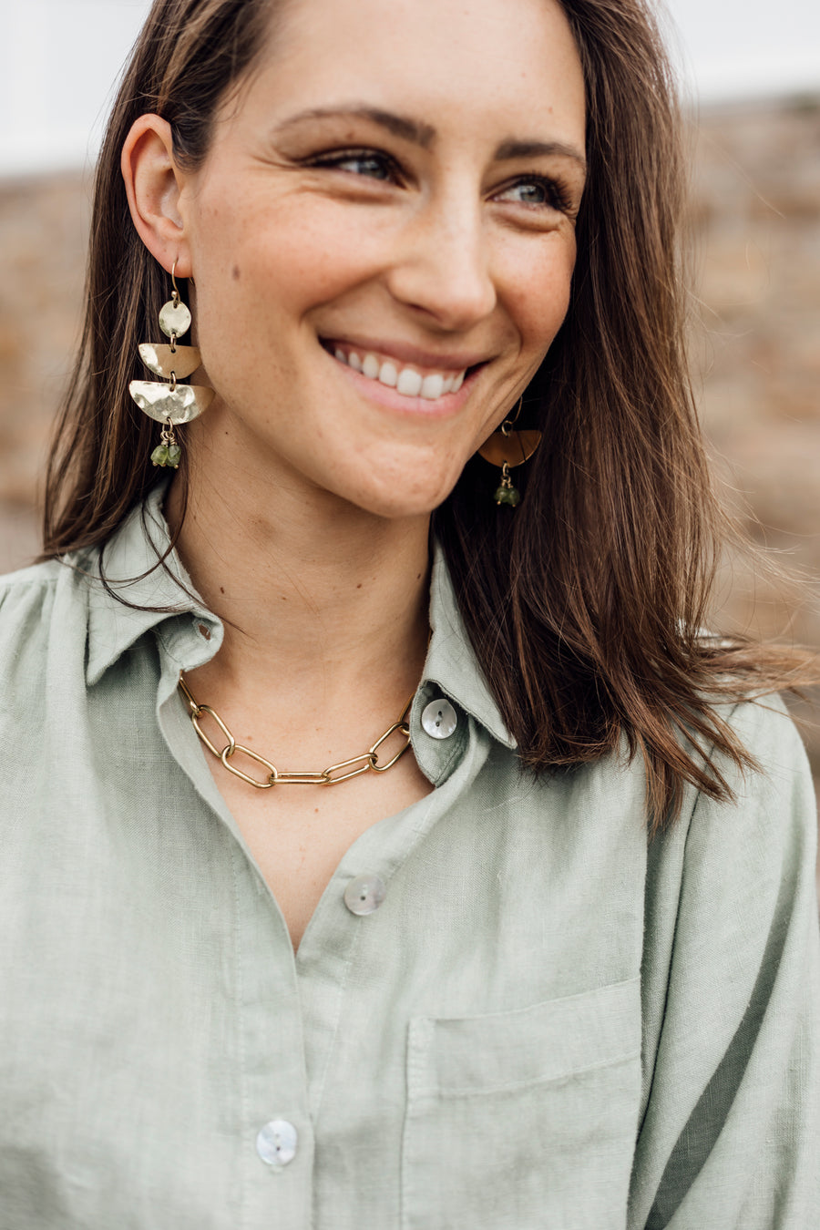 Waka Waka Earrings - Peridot
