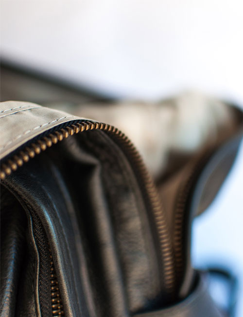 Zebra Leather backpack - Large