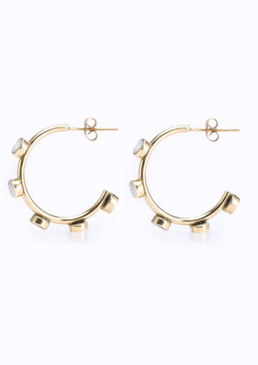 Zuri Hoops Bone